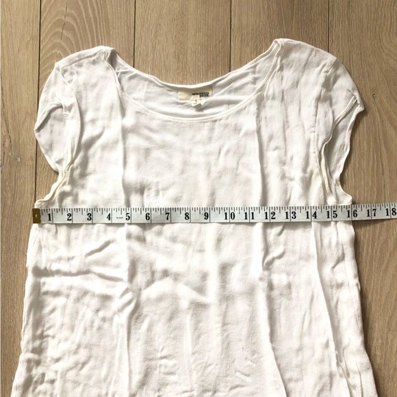 Aritzia Wilfred Free Cap Sleeve Lined Top in White Size S - Picture 4 of 10